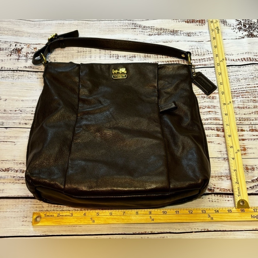 Coach Isabelle Dark Brown Leather Bag
